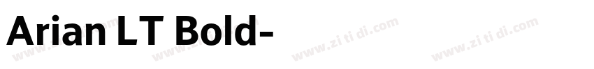 Arian LT Bold字体转换